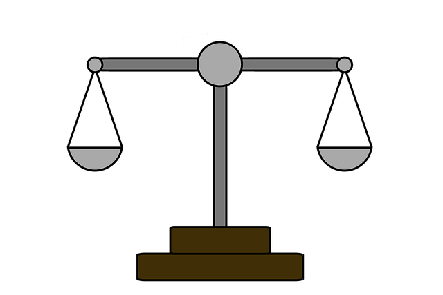 Free scales balance weight illustration