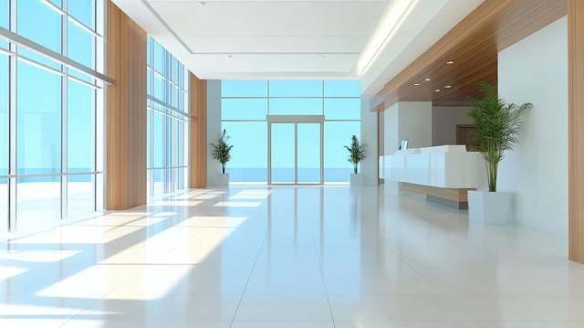Free ai generated building interior office illustration