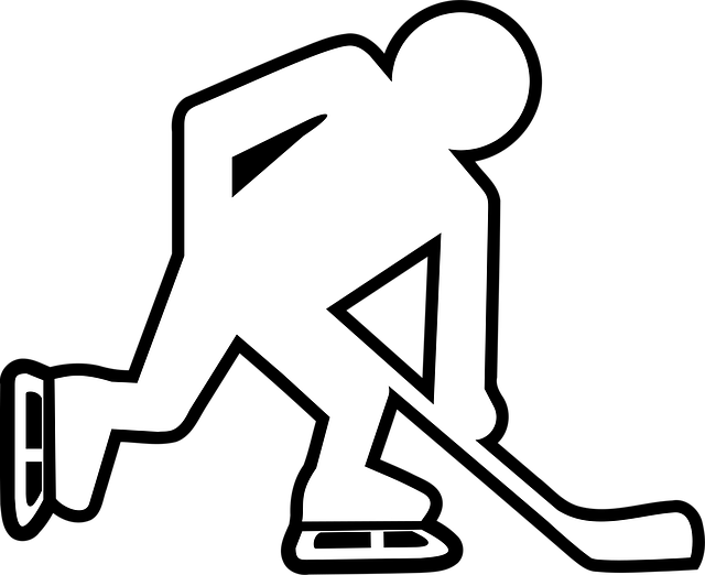 Free hockey hockey player ice hockey vector
