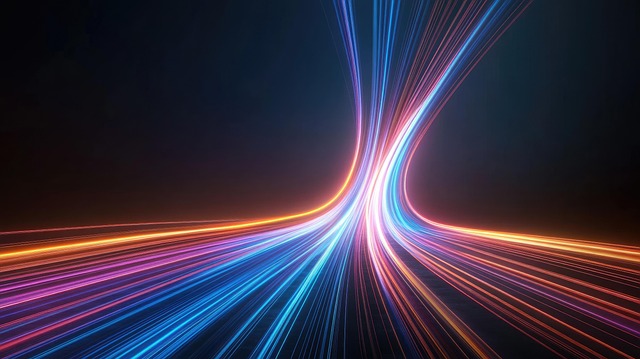 Free ai generated digital lines glowing lines illustration