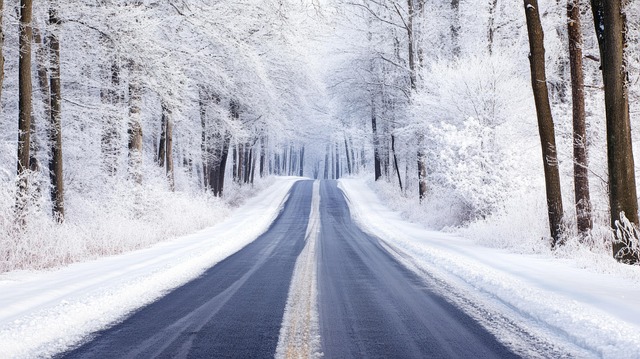 Schnee, Straße, Schneestraße
