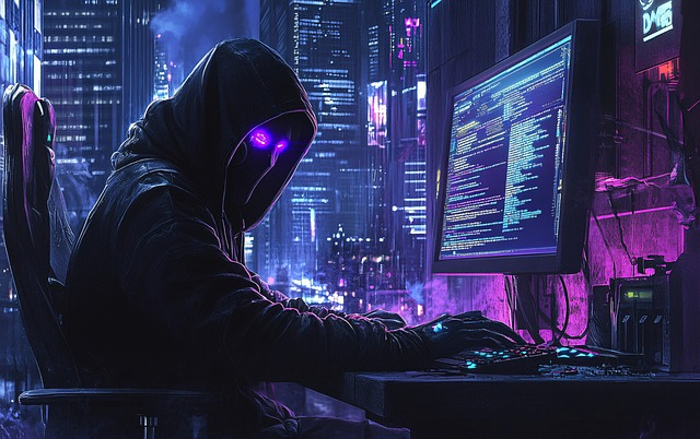 Download free HD stock image of Ai Generated Hacker Free ai generated hacker cyberpunk illustration