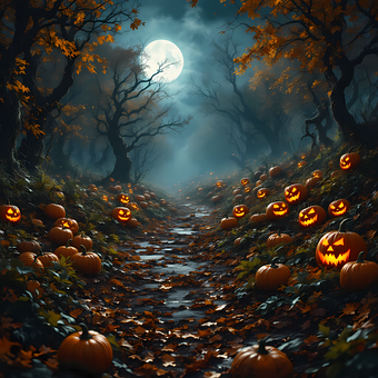 Free Ai Generated Pumpkins illustration and picture