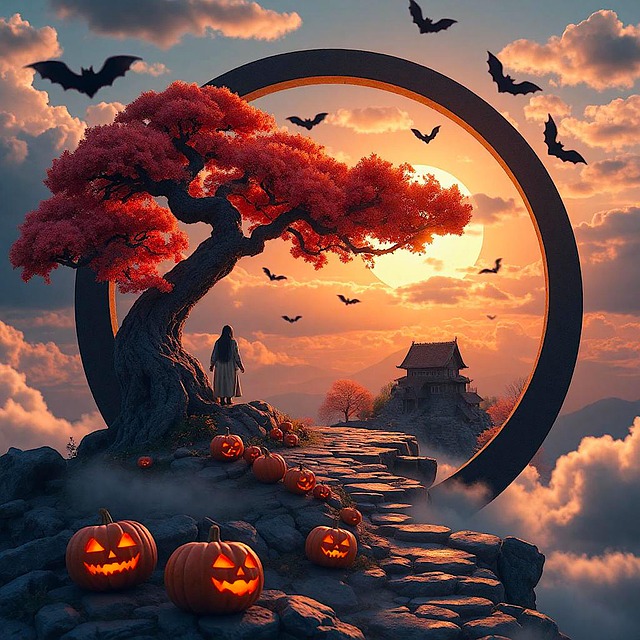 Free halloween pumpkin autumn illustration