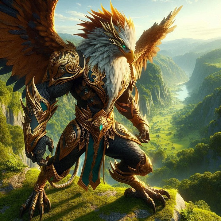 Download Warrior, Eagle, Fantasy. Royalty-Free Stock Illustration Image ...