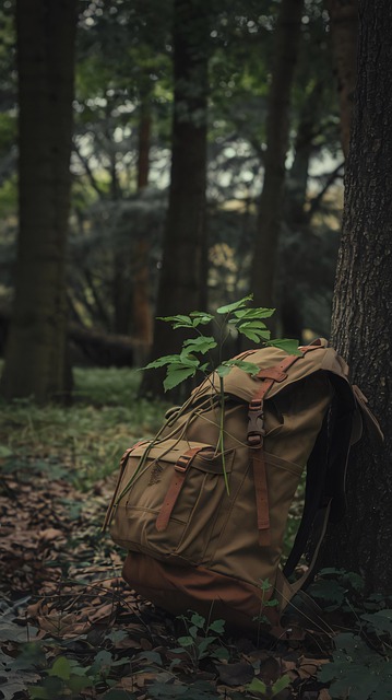 Rucksack, Wald, Baum, Dunkle Atmosphäre