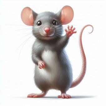 Ai Generiert, Maus, Karikatur, Ratte