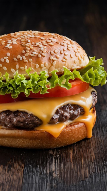 Burger, Cheeseburger, Grüner Salat