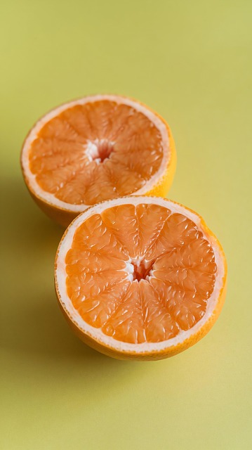 Ai Generiert, Obst, Grapefruit, Halbiert