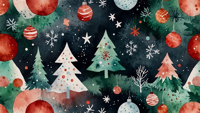 Free ai generated postcard christmas illustration