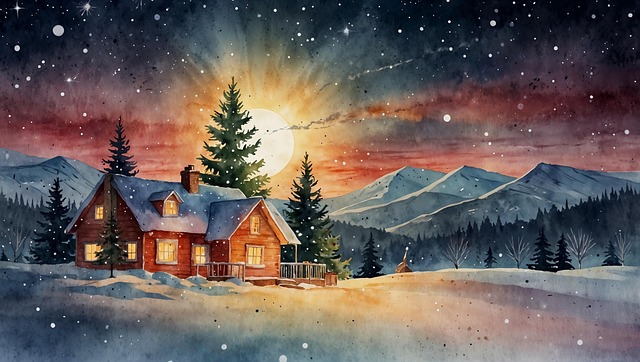 Free ai generated christmas advent illustration