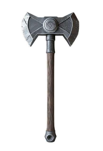 Free warhammer medieval steel weapon illustration