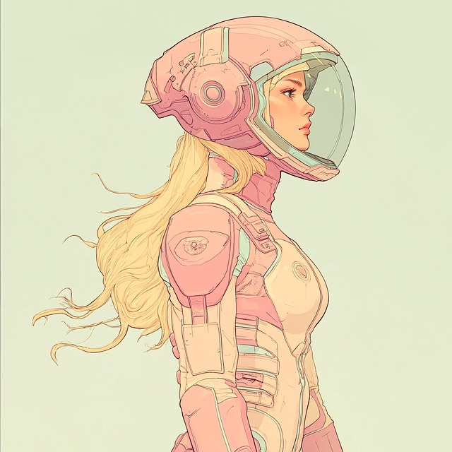 Free ai generated woman spacesuit illustration
