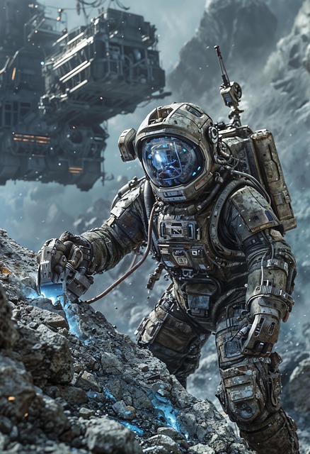 Download free HD stock image of Astronaut Explorer Free astronaut explorer miner illustration