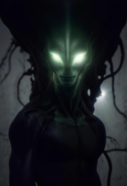 Download free HD stock image of Ai Generated Alien Free ai generated alien creature illustration