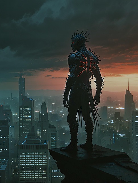 Free ai generated city creature illustration
