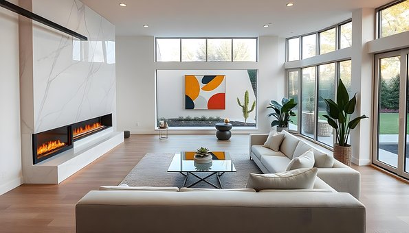 Free Sleek Living Room Furniture illustration and picture