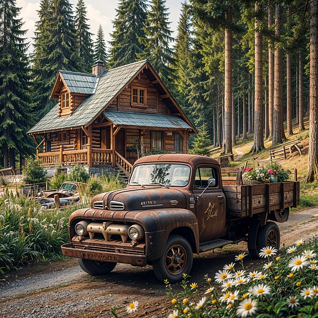 Free ai generated pick up vehicle illustration
