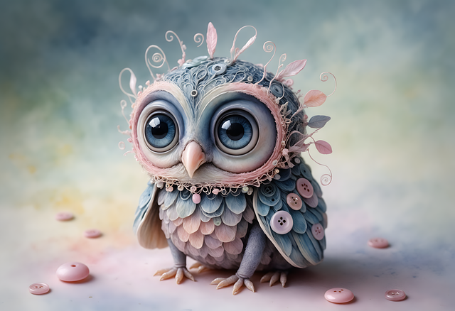 Free ai generated owl bird illustration