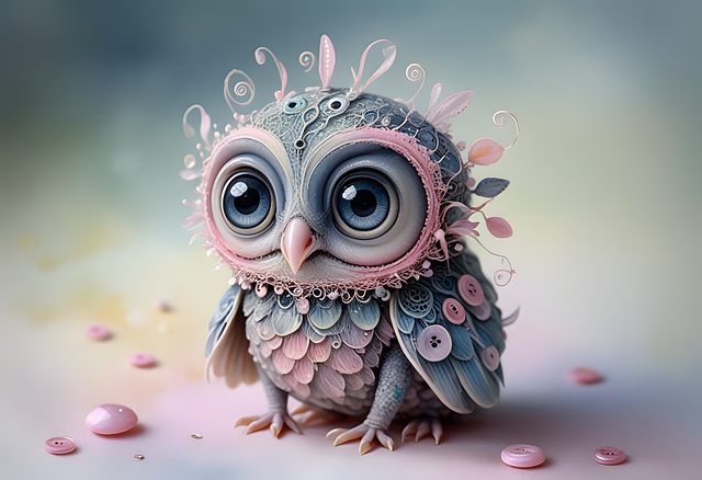 Free ai generated owl bird illustration