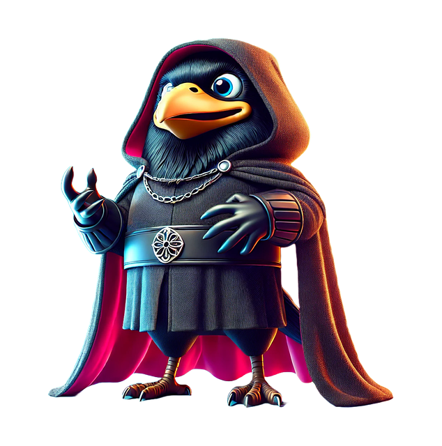 Free ai generated crow costume illustration