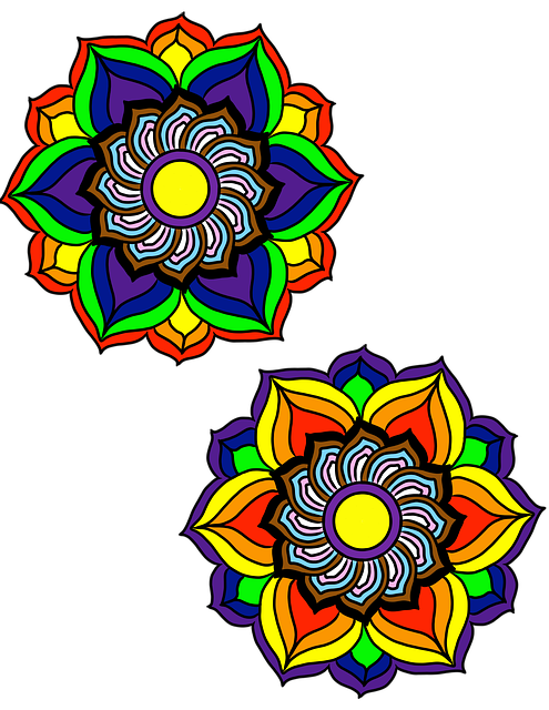 Download free HD stock image of Mandala Design Free mandala design pride illustration