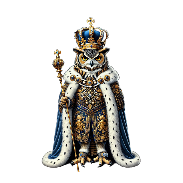 Free ai generated royal owl owl illustration