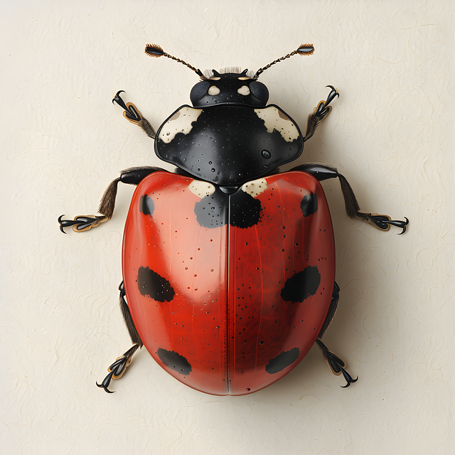 Free ai generated beetle ladybug illustration