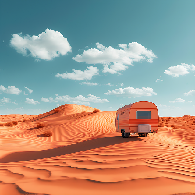Download free HD stock image of Ai Generated Camping Free ai generated camping desert illustration