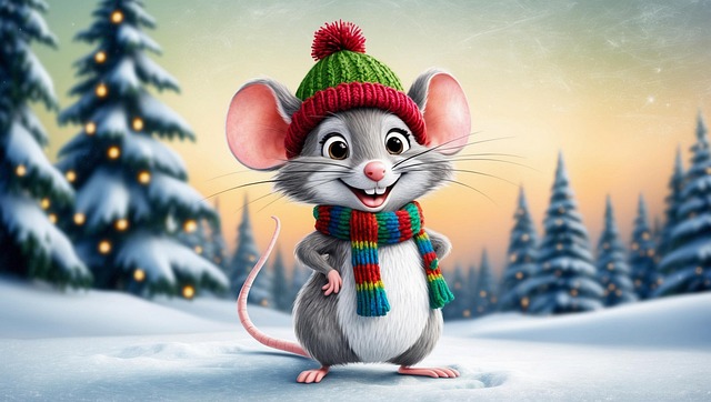 Free ai generated mouse cute illustration
