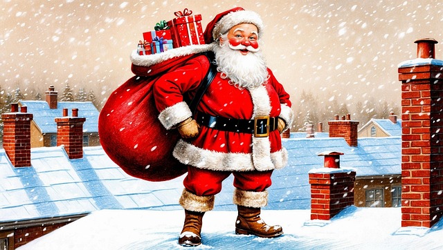 Download free HD stock image of Ai Generated Santa Claus Free ai generated santa claus christmas illustration