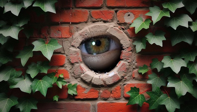 Free ai generated hole wall illustration