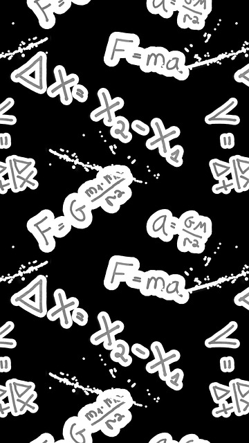 Free formula math background illustration