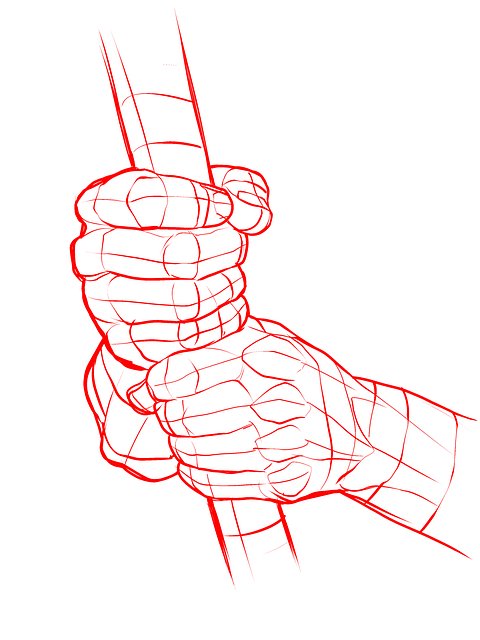 Las Manos, Referencia, Pose, Dibujo