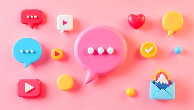 Free ai generated message social media illustration