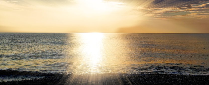 Free Sunset Sea illustration and picture