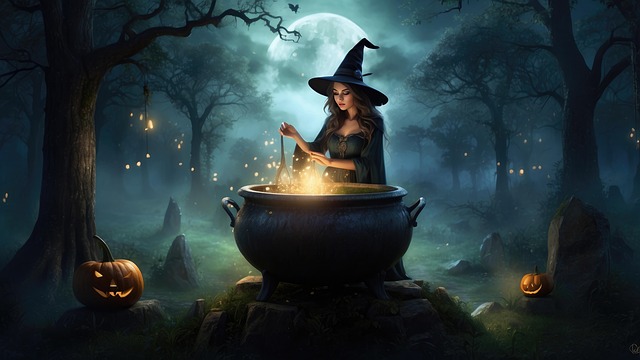 Download Witch, Fantasy, Cauldron. Royalty-Free Stock Illustration