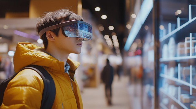 Free ai generated augmented reality shopping virtual reality retail illustration