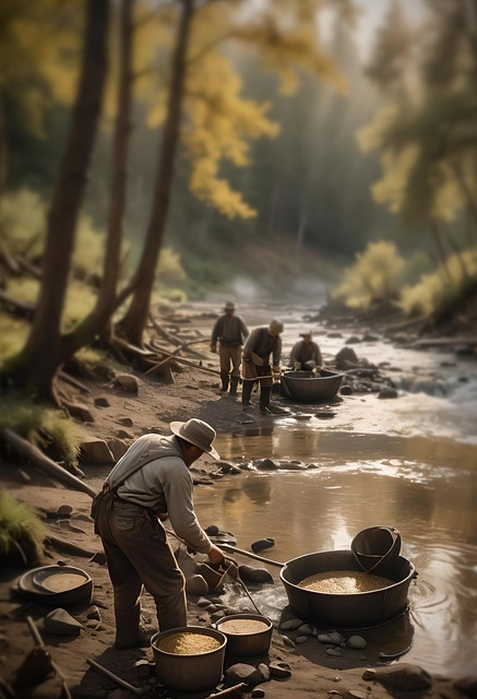 Free ai generated river creek illustration