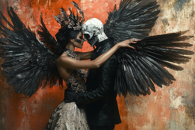 Download free HD stock image of Ai Generated Couple Free ai generated couple angel illustration