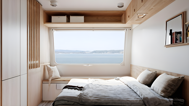 Free ai generated bedroom bed illustration
