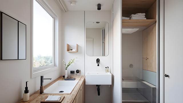 Free ai generated house bathroom illustration