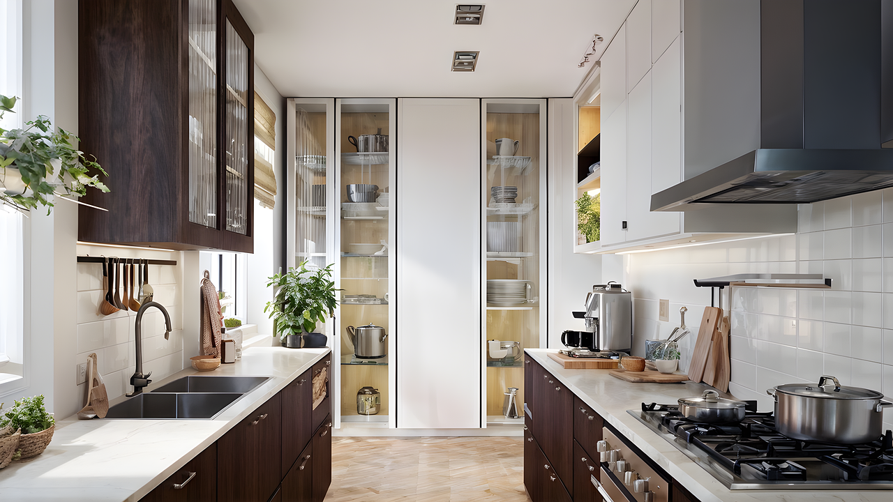 Free ai generated house kitchen illustration