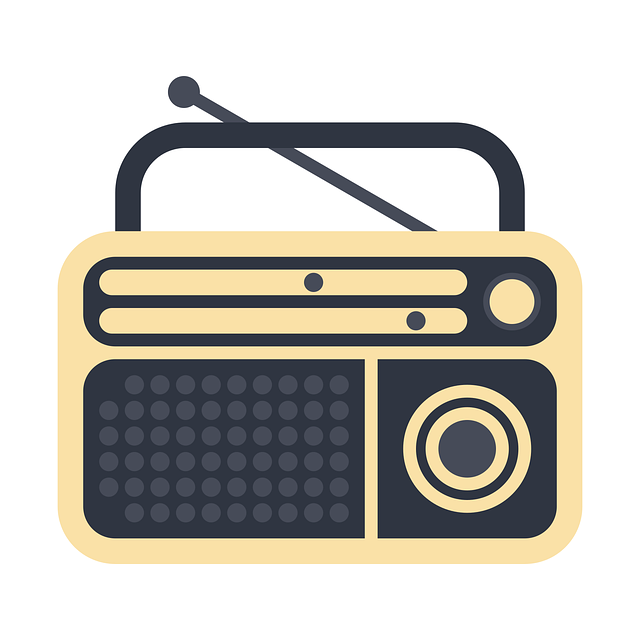 Free radio music sound illustration