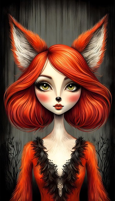 Free Ai Generated Redhead illustration and picture