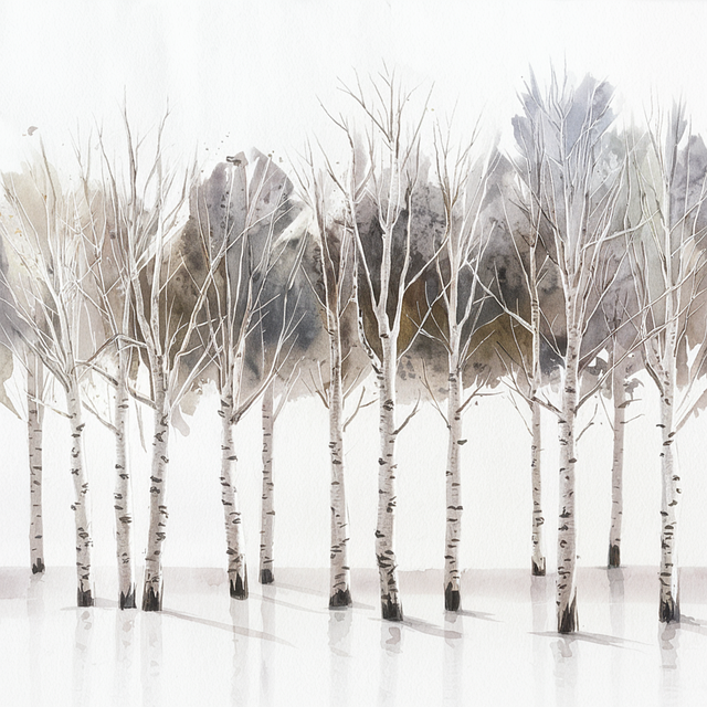 Free ai generated forest trees illustration