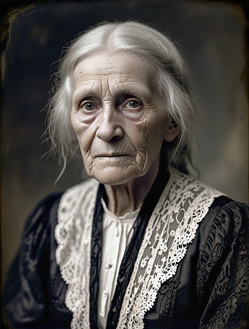 Download free HD stock image of Ai Generated Elderly Free ai generated elderly woman illustration