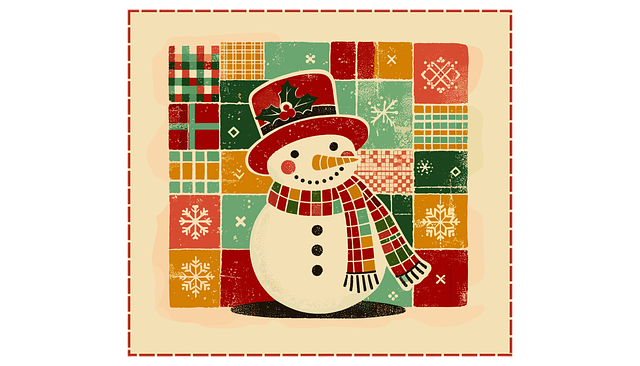 Free ai generated snowman christmas illustration