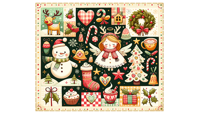 Download free HD stock image of Ai Generated Christmas Free ai generated christmas decoration illustration