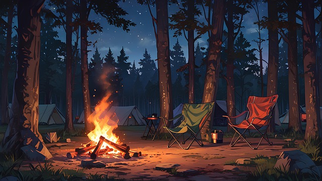 Free Ai Generated Camping illustration and picture